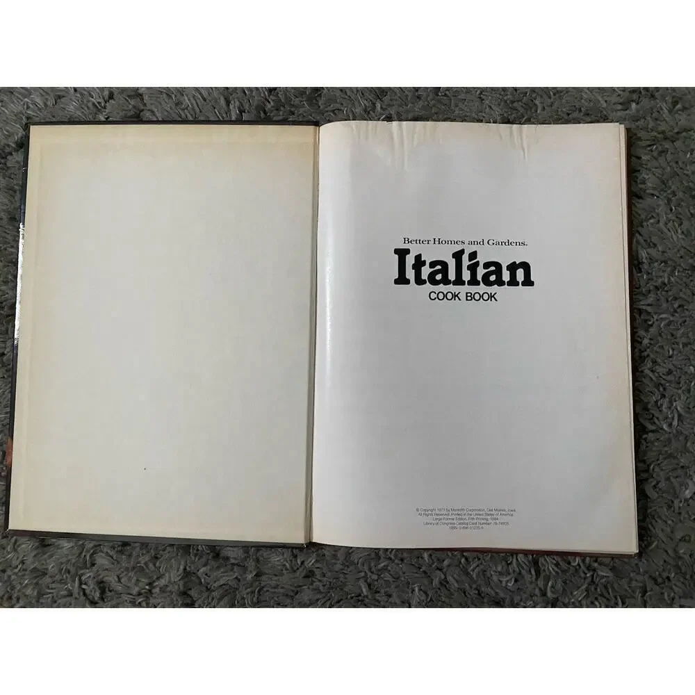 Better Homes And Gardens Vintage Italian Cool Book 1971 Reproduction 1984